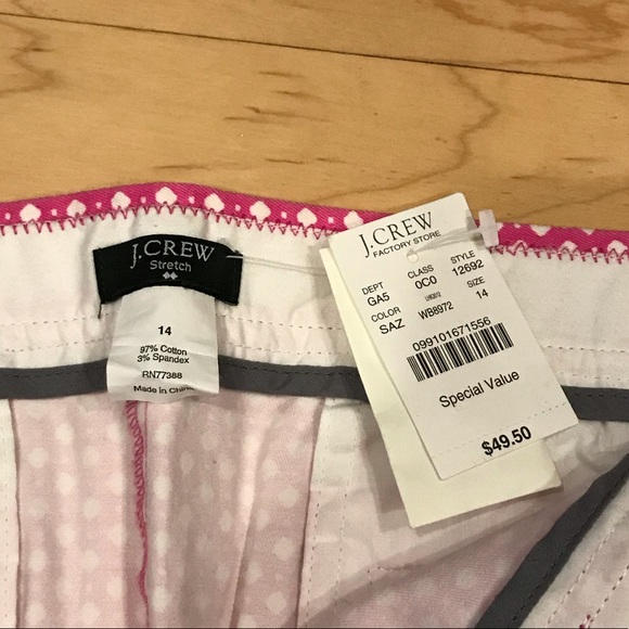 NWT J Crew Factory Pink Mini Skirt Size 12 - Picture 4 of 4